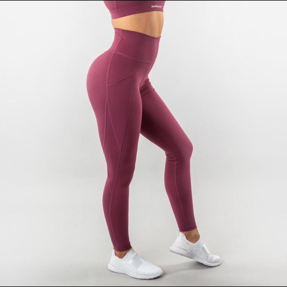 Alphalete leggings in mauve XS